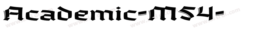 Academic-M54字体转换