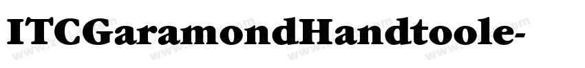 ITCGaramondHandtoole字体转换