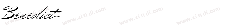 Benedict字体转换 Benedict字体转换