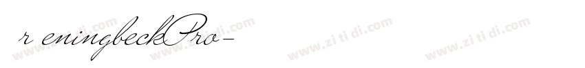 MrKeningbeckPro字体转换