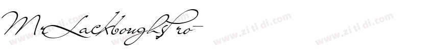 MrLackboughsPro字体转换