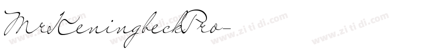 MrKeningbeckPro字体转换
