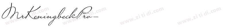 MrKeningbeckPro字体转换
