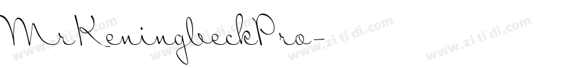 MrKeningbeckPro字体转换