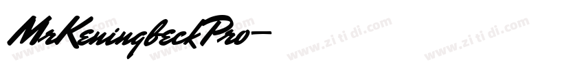 MrKeningbeckPro字体转换