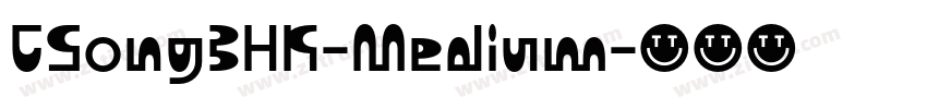 CSong3HK-Medium字体转换