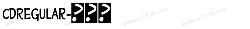 CDRegular字体转换