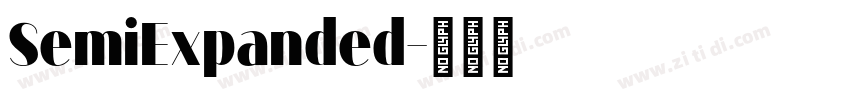 SemiExpanded字体转换 SemiExpanded字体转换