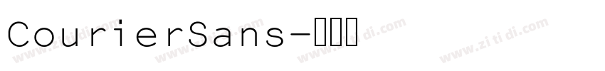 CourierSans字体转换