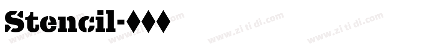 Stencil字体转换