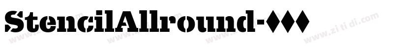 StencilAllround字体转换