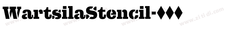 WartsilaStencil字体转换