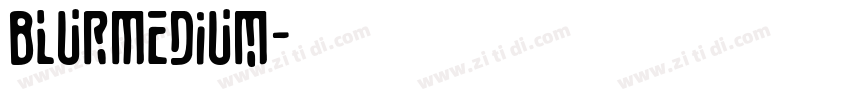 BlurMedium字体转换