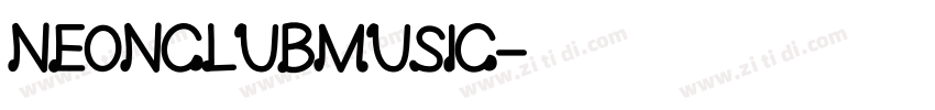 NEONCLUBMUSIC字体转换