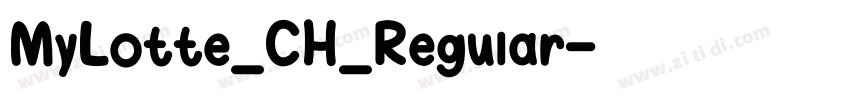 MyLotte_CH_Regular字体转换