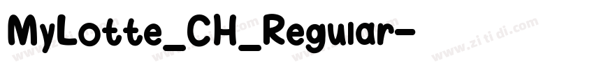 MyLotte_CH_Regular字体转换