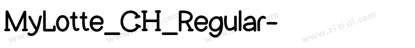 MyLotte_CH_Regular字体转换