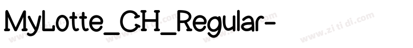 MyLotte_CH_Regular字体转换