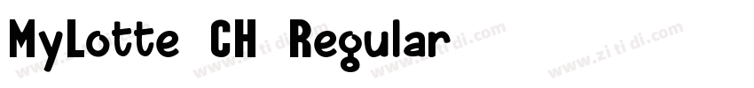 MyLotte_CH_Regular字体转换