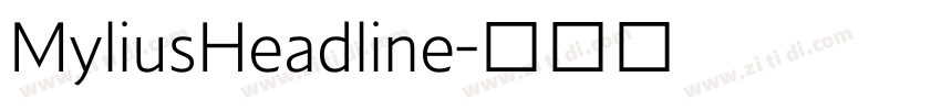 MyliusHeadline字体转换
