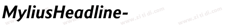 MyliusHeadline字体转换