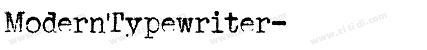 ModernTypewriter字体转换