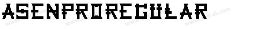 AsenProRegular字体转换 AsenProRegular字体转换