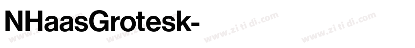 NHaasGrotesk字体转换