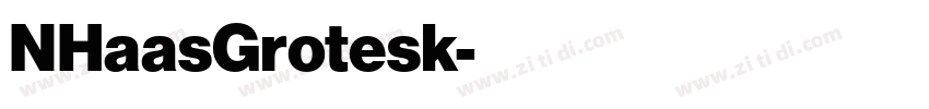 NHaasGrotesk字体转换