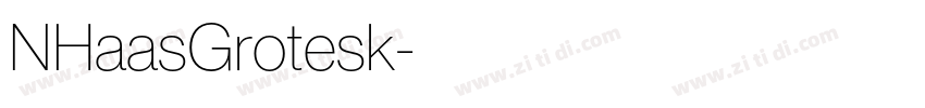 NHaasGrotesk字体转换