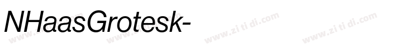 NHaasGrotesk字体转换