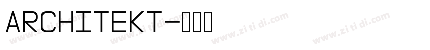 Architekt字体转换 Architekt字体转换