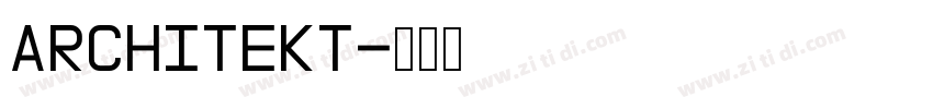 Architekt字体转换 Architekt字体转换
