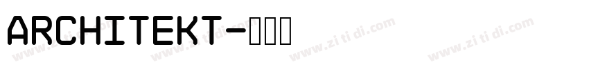 Architekt字体转换 Architekt字体转换