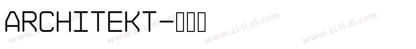 Architekt字体转换 Architekt字体转换