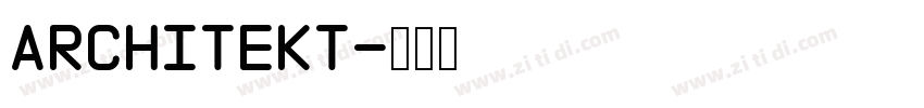 Architekt字体转换 Architekt字体转换