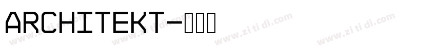 Architekt字体转换 Architekt字体转换