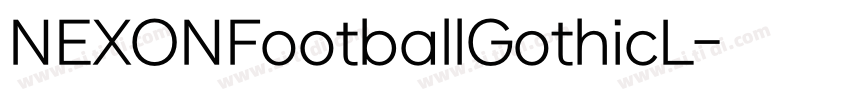 NEXONFootballGothicL字体转换