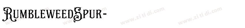 RumbleweedSpur字体转换