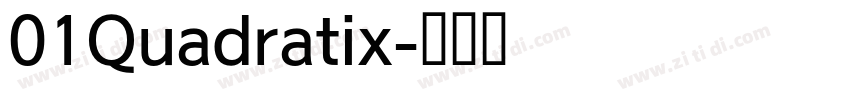 01Quadratix字体转换
