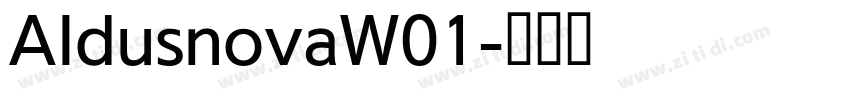 AldusnovaW01字体转换