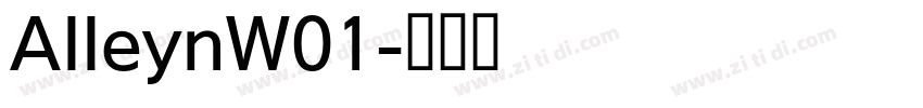 AlleynW01字体转换