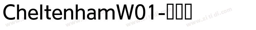 CheltenhamW01字体转换