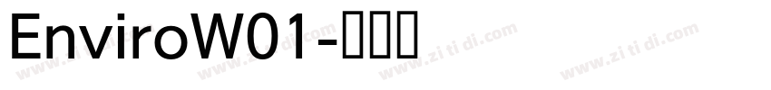 EnviroW01字体转换