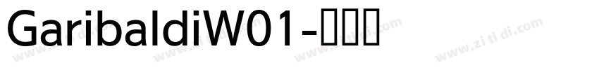 GaribaldiW01字体转换