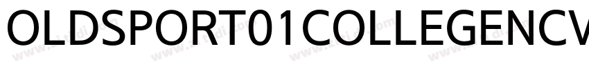 OLDSPORT01COLLEGENCV字体转换