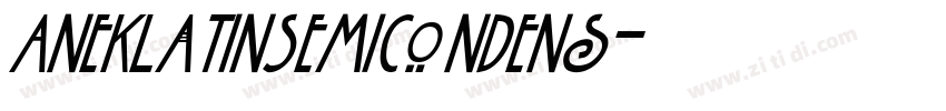 AnekLatinSemiCondens字体转换