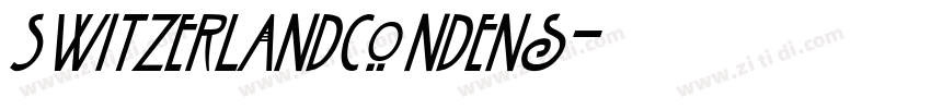 SwitzerlandCondens字体转换