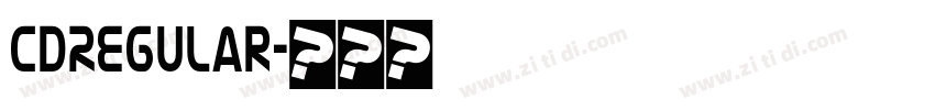 CDRegular字体转换