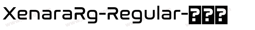 XenaraRg-Regular字体转换